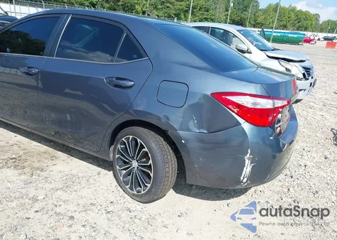 2015 Toyota Corolla Le z USA, uszkodzony, nr VIN 2T1BURHE4FC382193
